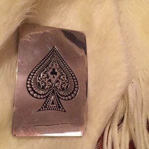 Ace of spades belt buckle